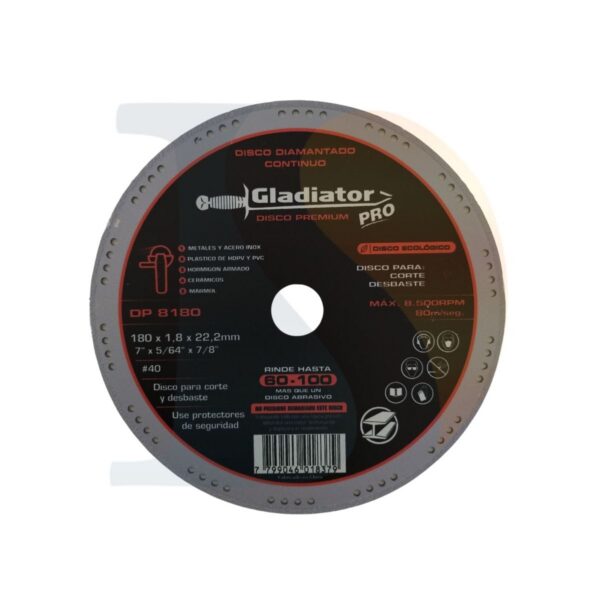 Disco premium 180×1.8×22.2mm Gladiator  [UM 1u | 10u]