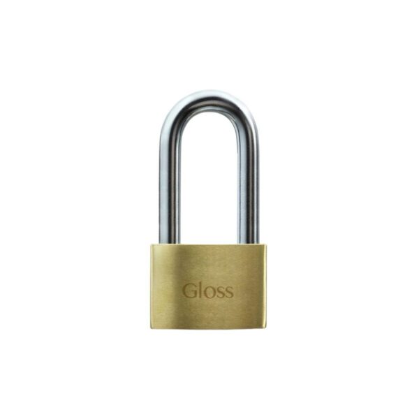 Candado 32mm satinado tambor bronce aro largo Gloss  [UM 1u | 6u | 240u]