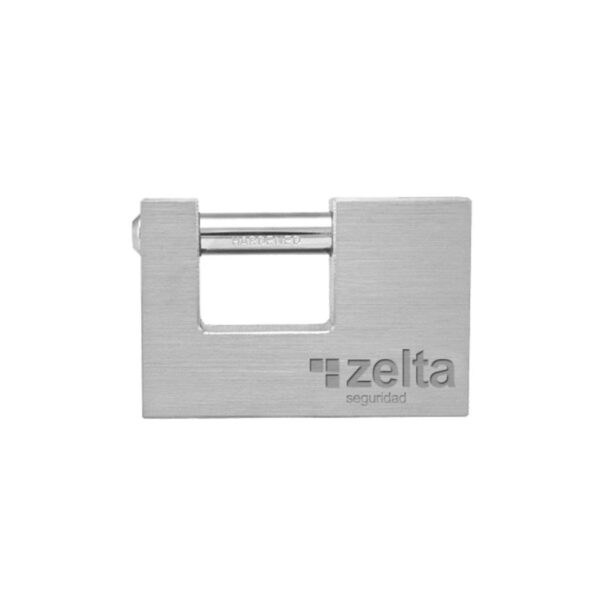 Candado 60mm cromado pasante Zelta  [UM 1u | 12u | 48u]