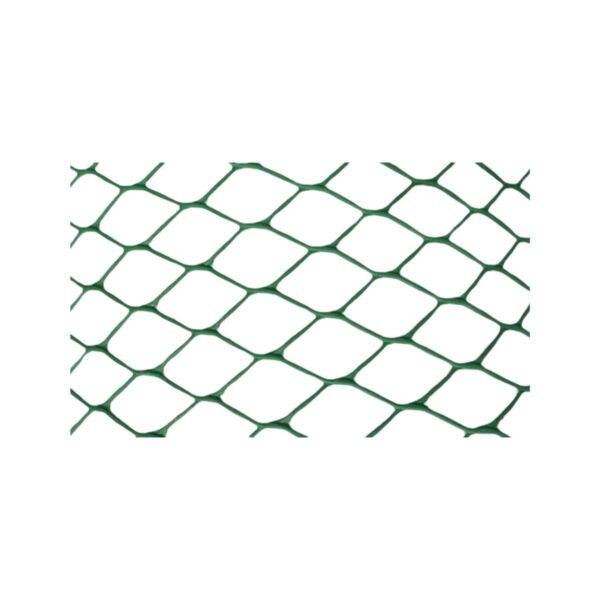 Malla plastica romboidal 15x15mm 1.20x50mts verde  [UM 1u ]