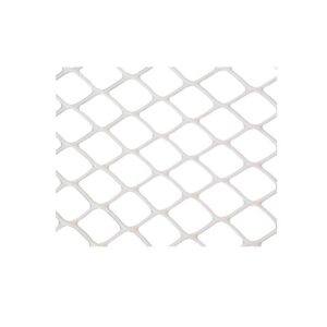 Malla plastica romboidal 15x15mm 1x50mts blanco  [UM 1u ]