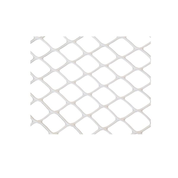 Malla plastica romboidal 15x15mm 1x50mts blanco  [UM 1u ]