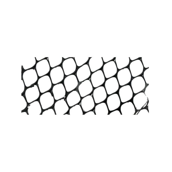 Malla plastica romboidal 15x15mm 1x50mts negro  [UM 1u ]