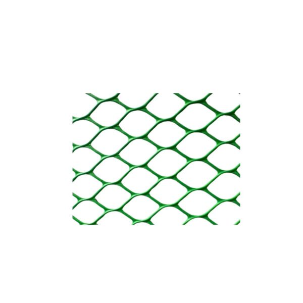 Malla plastica romboidal 15x15mm 1x50mts verde  [UM 1u ]