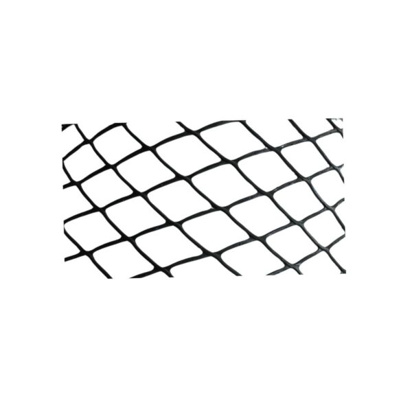 Malla plastica romboidal 20x20mm 1.20x50mts negro  [UM 1u ]
