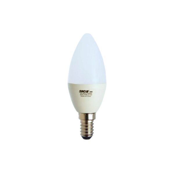 Lampara vela led Sica 4w E14 calida  [UM 1u | 10u | 100u]