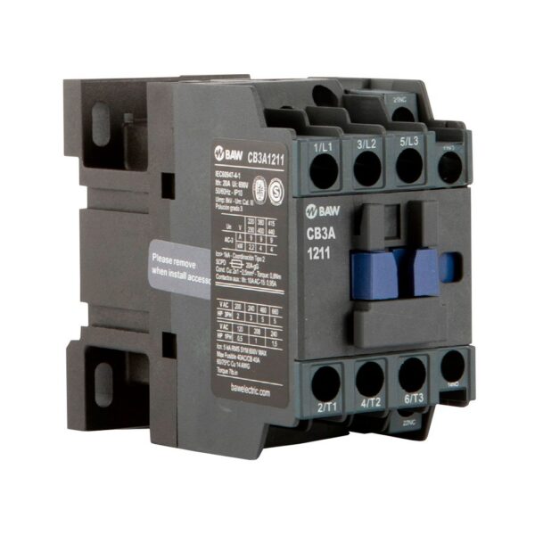 CONTACTOR TRIPOLAR BAW 5.5kW AC3 12A 1Na Bob:24V#  [UM 1u]
