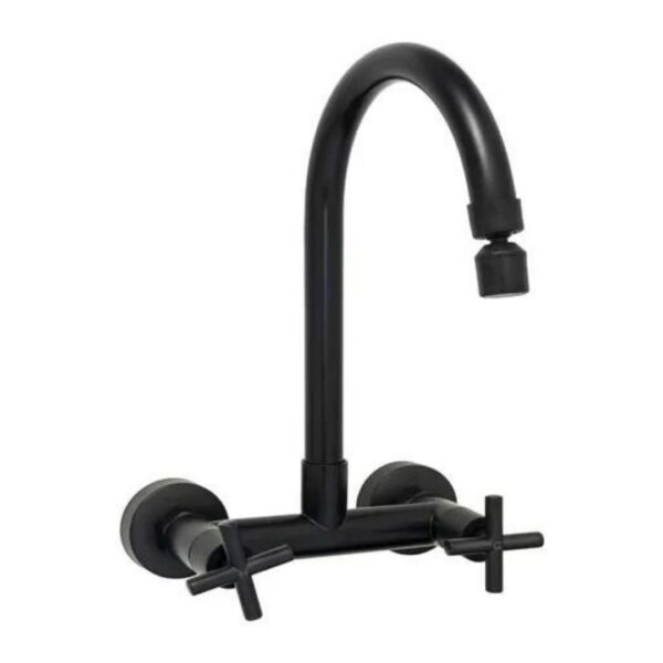 Mezcladora Texas pared volante cruz c/difusor movil negra  [UM 1u | 12u]