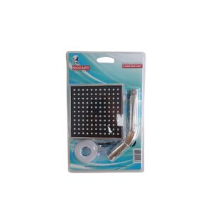 Ducha c/brazo y roseta cuadrada baja  [UM 1u | 50u]