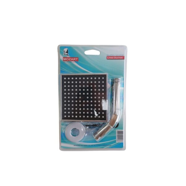 Ducha c/brazo y roseta cuadrada baja  [UM 1u | 50u]