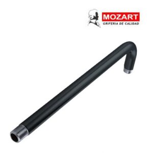 Brazo p/lluvia negro 90° 40cm acero inoxidable  [UM 1u | 100u]