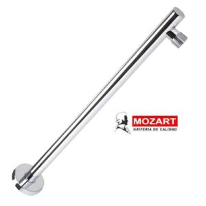 Brazo p/lluvia redonda 42cm c/roseta acero inoxidable  [UM 1u | 40u]