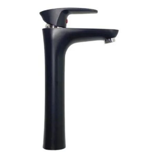 Lavatorio Doha abs pico alto 280mm recto negra  [UM 1u | 20u]