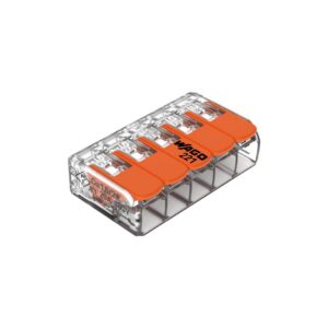 Conector de empalme p/5 conductores hasta 4mm [UM 10 | 50u | 500u]