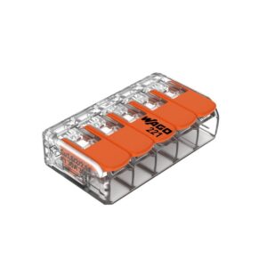 Conector de empalme p/5 conductores hasta 6mm [UM 10 | 50u | 500u]