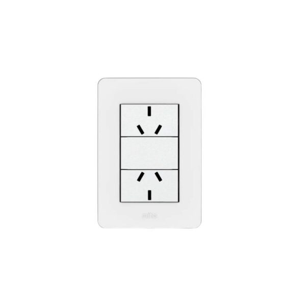 Linea armada doble toma binorma vertical 10A Mito [UM 10u | 20u | 60u]