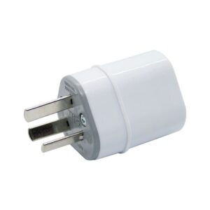 Ficha macho c/neu salida longitudinal blanco [UM 10u | 50u | 200u]