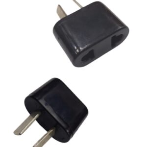 Adaptador americano/aleman p/plana negro  [UM 1u | 100u]
