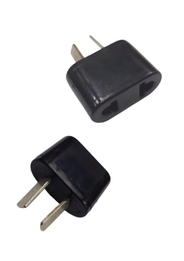 Adaptador americano/aleman p/plana negro  [UM 1u | 100u]