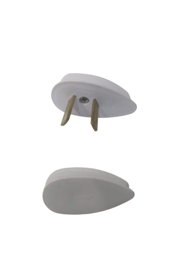 Ficha macho p/velador p/chata blanco  [UM 1u | 100]