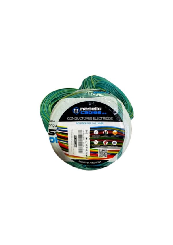 Cable unipolar 16mm verde Normalizado Sellado  [UM 1u ]