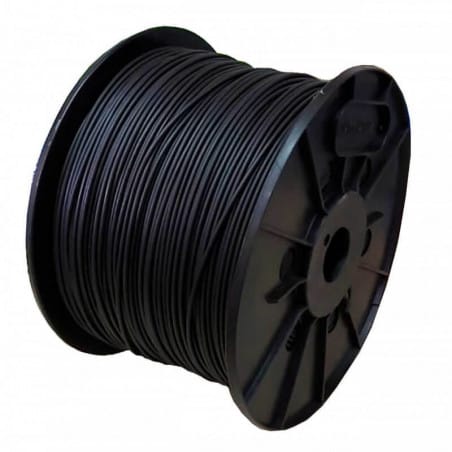 Cable unipolar 2.5mm negro bobx500mts Normalizado Sellado  [UM 1u ]