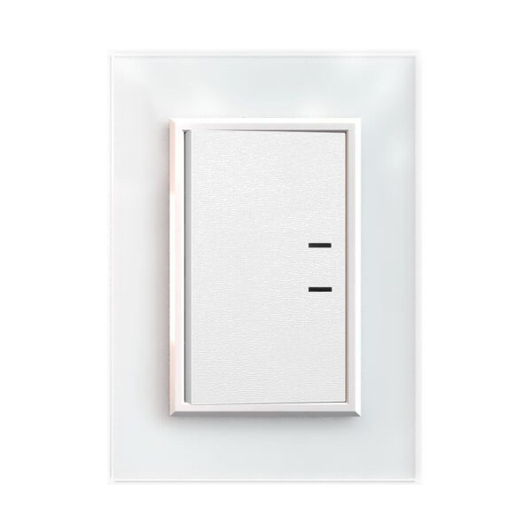 Bastidor y tapa cristal blanco  [UM 1u | 20u]