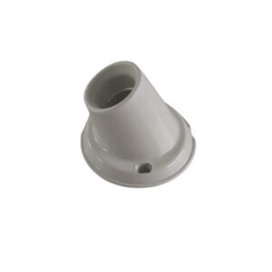 Portalamparas receptaculo curvo 1 pieza marfil [UM 12u | 96u]