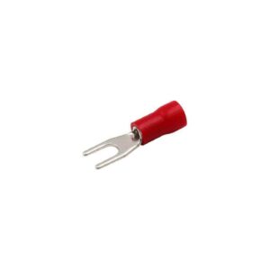 Terminal horquilla 3mm rojo [UM 100u]