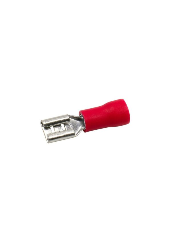 Terminal pala hembra 6.3mm rojo [UM 100u]