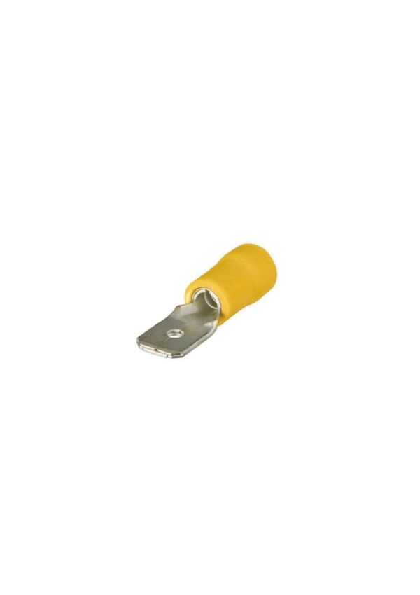 Terminal pala macho 6.3mm amarillo [UM 100u]