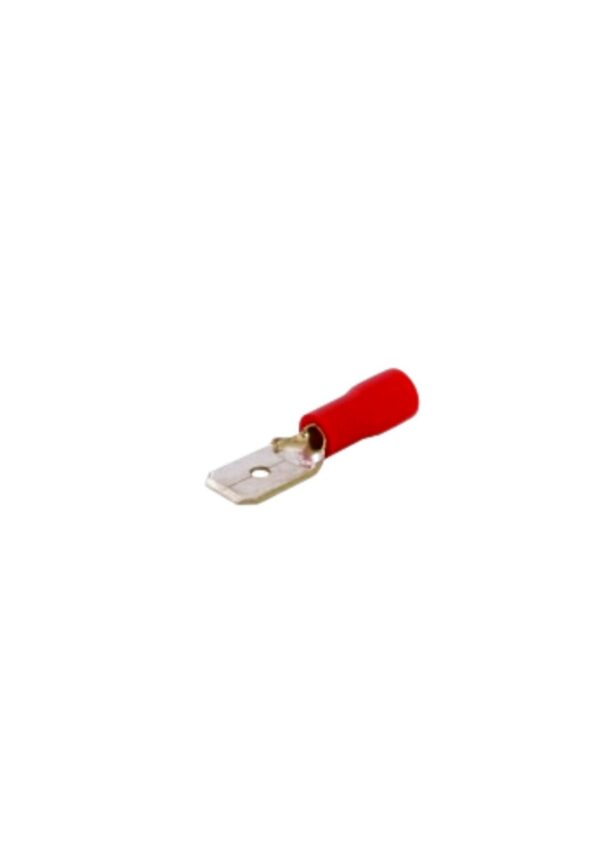 Terminal pala macho 6.3mm rojo [UM 100u]