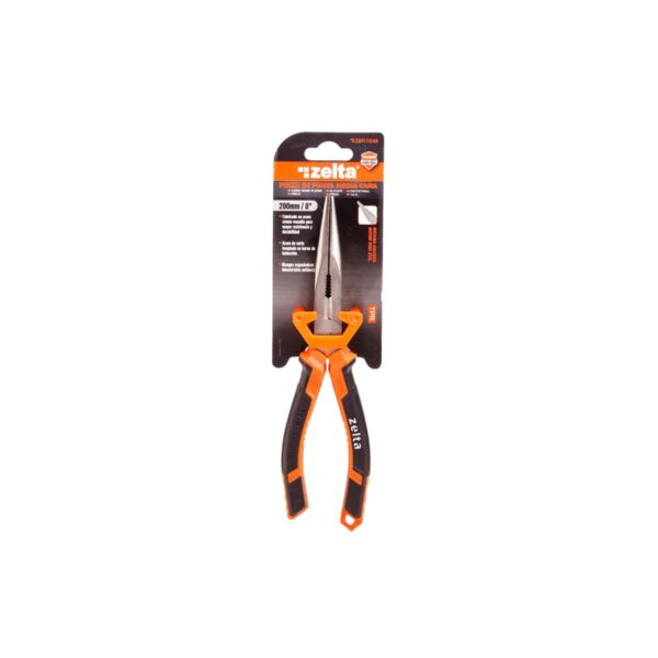Pinza de punta media cana 200mm/8″ Zelta  [UM 1u | 12u | 48u]