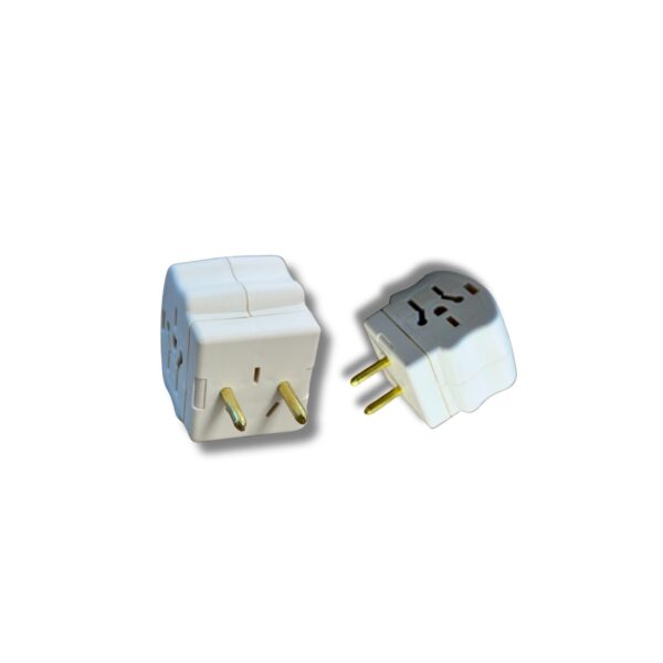 Toma multiple doble redonda blanca [UM 10u | 150u]