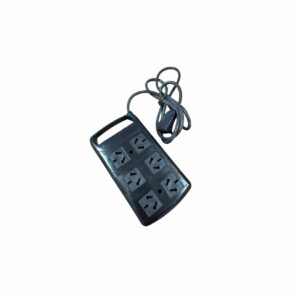 Prolongador 6t (bi) c/cable 1,5 mts negro [UM 1]