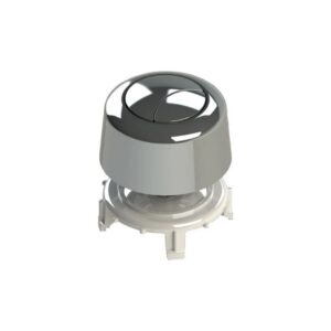 Boton de accionamiento cromado doble servo [UM 1u | 100u]