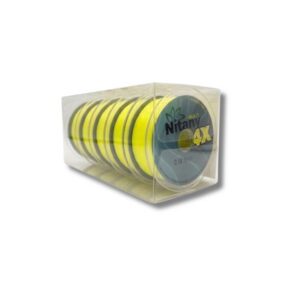 Multifilamento Nitanyl 4X p/pesca amarillo 0.18mm caja [UM 6u | 36u]
