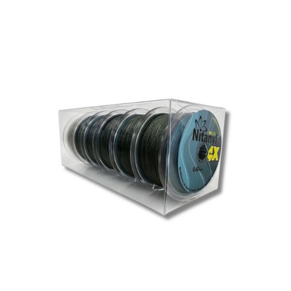 Multifilamento Nitanyl 4X p/pesca gris 0.40mm caja [UM 6u | 36u]