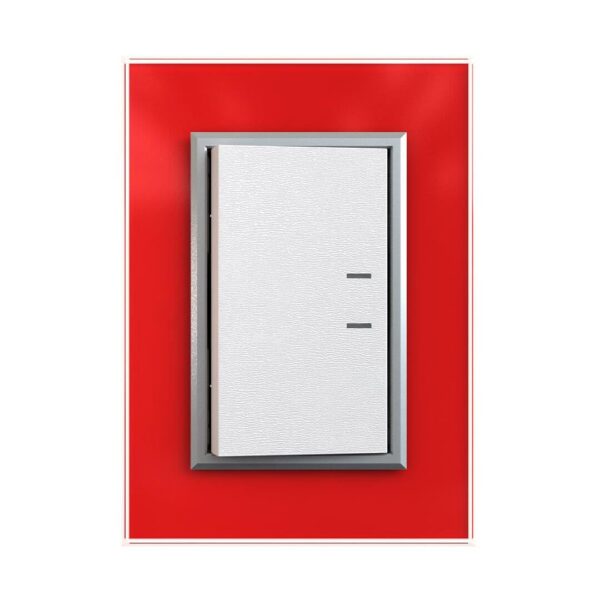 Bastidor y tapa cristal rojo  [UM 1u | 20u | 60u]